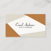 Carte De Visite Code QR aux formes géométriques tendance minimalis (Dos)