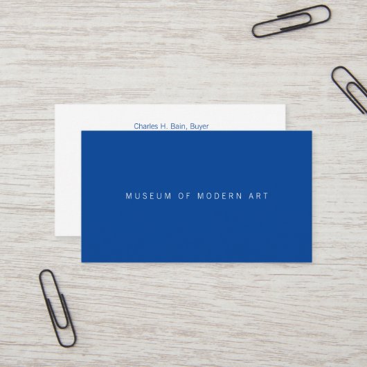 Carte De Visite Code QR avant et arrière du centre minimal du musé (Devant/Arrière en situation)