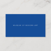 Carte De Visite Code QR avant et arrière du centre minimal du musé (Devant)