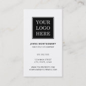 Carte De Visite Code QR avec logo personnalisé Professionnel (Devant)