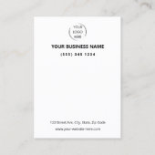 Carte De Visite Code QR avis sur les petites entreprises GOOGLE et (Dos)