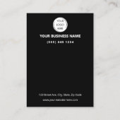 Carte De Visite Code QR avis sur les petites entreprises GOOGLE et (Dos)