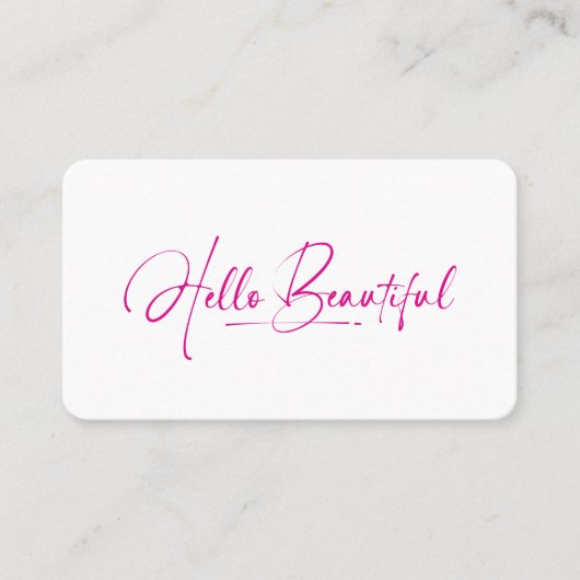 Carte De Visite Code QR Beauté Maquilleuse Merveilleuse Bonjour Fé (Devant)