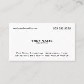 Carte De Visite Code QR blanc moderne (Devant)