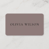 Carte De Visite Code QR blanc monogrammé Salon Élégant Moderne (Devant)