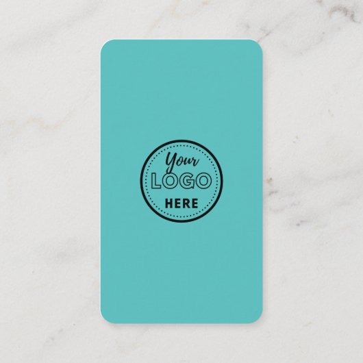 Carte De Visite Code QR Bleu Moderne Connectez-Vous Aux Médias Soc (Dos)