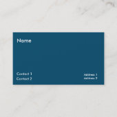 Carte De Visite Code QR bleu océan (Devant)