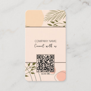 Carte De Visite Code QR Boho Connectez-vous avec nous