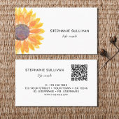 Carte De Visite Code QR botanique de l'entraîneur à vie