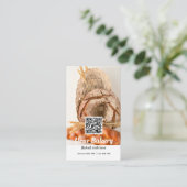 Carte De Visite Code QR Boulangerie photo moderne (Debout devant)