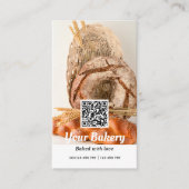 Carte De Visite Code QR Boulangerie photo moderne (Devant)