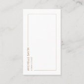 Carte De Visite Code Qr Brown géométrique géométrique verticale du (Devant)