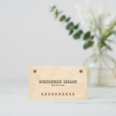 Carte De Visite Code QR brun occidental sud (Debout devant)