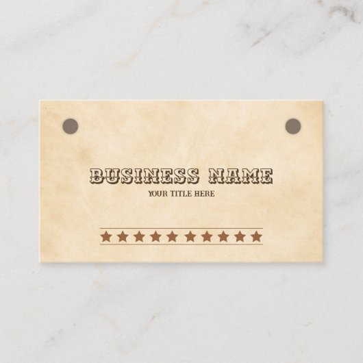 Carte De Visite Code QR brun occidental sud (Devant)