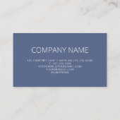 Carte De Visite Code QR Business Logo Bleu Moderne (Dos)