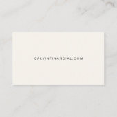 Carte De Visite Code QR CFP Certified Financial Planner (Dos)