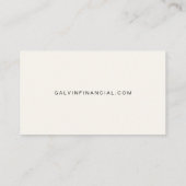 Carte De Visite Code QR CFP Certified Financial Planner (Dos)
