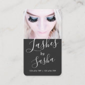 Carte De Visite Code QR chic moderne photo à la mode de foudre Bus (Devant)