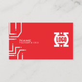 Carte de visite code QR Circuit imprimé RedTech Mo (Devant)