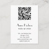Carte De Visite Code QR, Code de réponse rapide, noir et blanc (Devant)