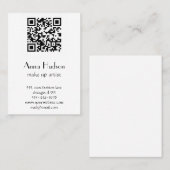 Carte De Visite Code QR, Code de réponse rapide, noir et blanc (Devant / Derrière)