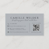 Carte De Visite Code QR Coiffure Et Maquillage Neutre (Dos)