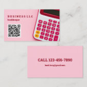 Carte De Visite Code QR comptable comptable comptable comptable (Devant / Derrière)