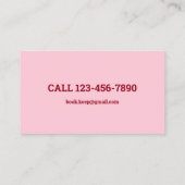 Carte De Visite Code QR comptable comptable comptable comptable (Dos)