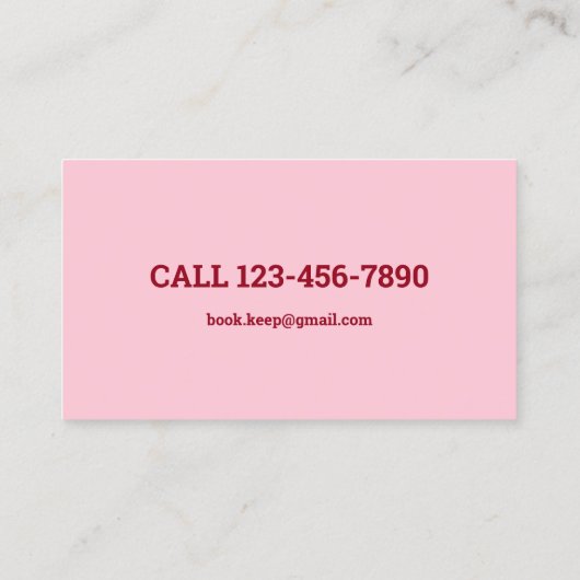 Carte De Visite Code QR comptable comptable comptable comptable (Dos)