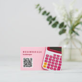 Carte De Visite Code QR comptable comptable comptable comptable (Debout devant)