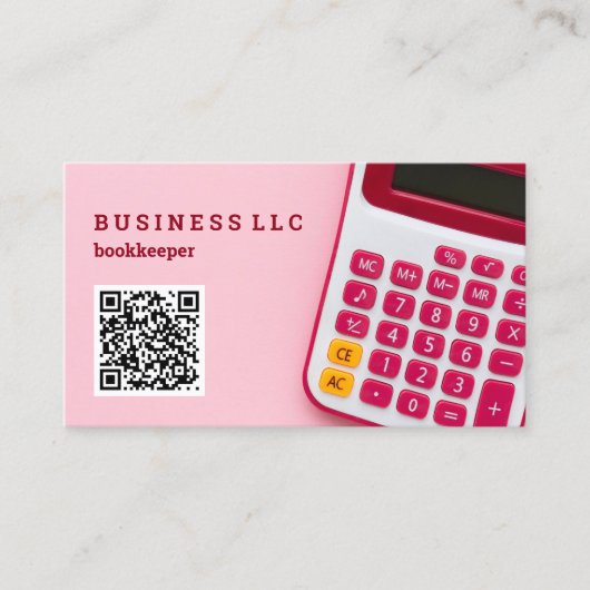 Carte De Visite Code QR comptable comptable comptable comptable (Devant)