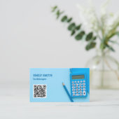 Carte De Visite Code QR comptable comptable comptable comptable (Debout devant)