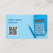 Carte De Visite Code QR comptable comptable comptable comptable (Devant)