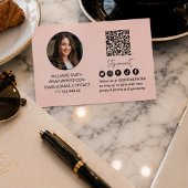 Carte De Visite Code QR Connectez-vous avec nous Logo Photo Entrep