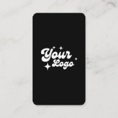 Carte De Visite Code QR Connectez-vous avec nous Noir (Dos)