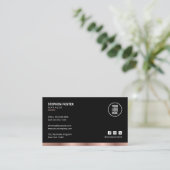 Carte De Visite Code QR Connectez-vous avec nous sur les médias so (Debout devant)