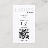 Carte De Visite Code QR Cool du technicien d'extension de barre pe (Dos)