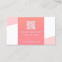 Code QR corail minimaliste professionnel simple