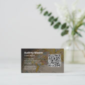 Carte De Visite Code QR d'agent de voyage (Debout devant)