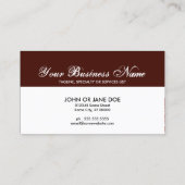 Carte De Visite code QR damask professionnel (Dos)
