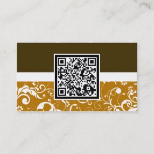 Carte De Visite code QR damassé professionnel