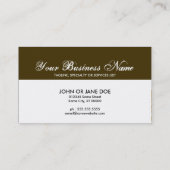 Carte De Visite code QR damassé professionnel (Dos)