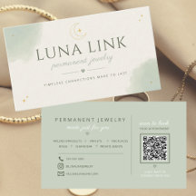 Code QR d'artiste bijoux permanents Modern Sage