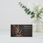 Carte De Visite Code QR d'artiste de tatouage  (Debout devant)