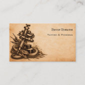 Carte De Visite Code QR d'artiste de tatouage (Devant)