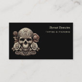 Carte De Visite Code QR d'artiste de tatouage  (Devant)