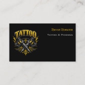 Carte De Visite Code QR d'artiste de tatouage  (Devant)