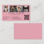 Carte De Visite Code QR d'artiste de tatouage tendance 4 Collage p (Devant / Derrière)