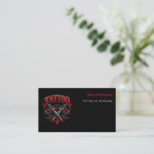 Carte De Visite Code QR d'artiste tatoueur (Debout devant)