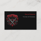 Carte De Visite Code QR d'artiste tatoueur (Devant)
